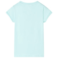 Produktbild för T-shirt för barn ljusaqua 128