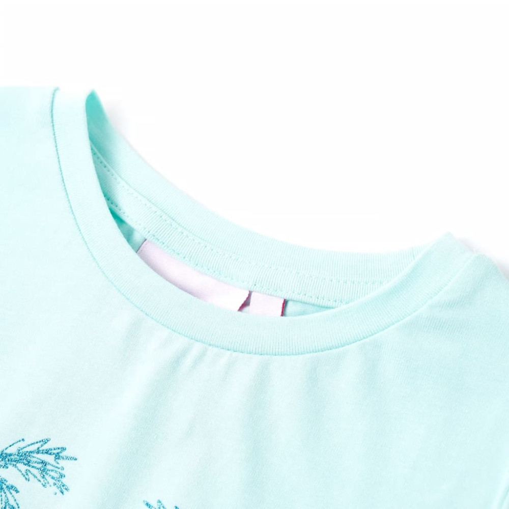 Produktbild för T-shirt för barn ljusaqua 128