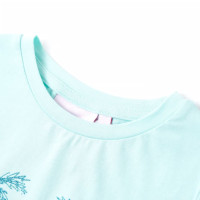 Produktbild för T-shirt för barn ljusaqua 128