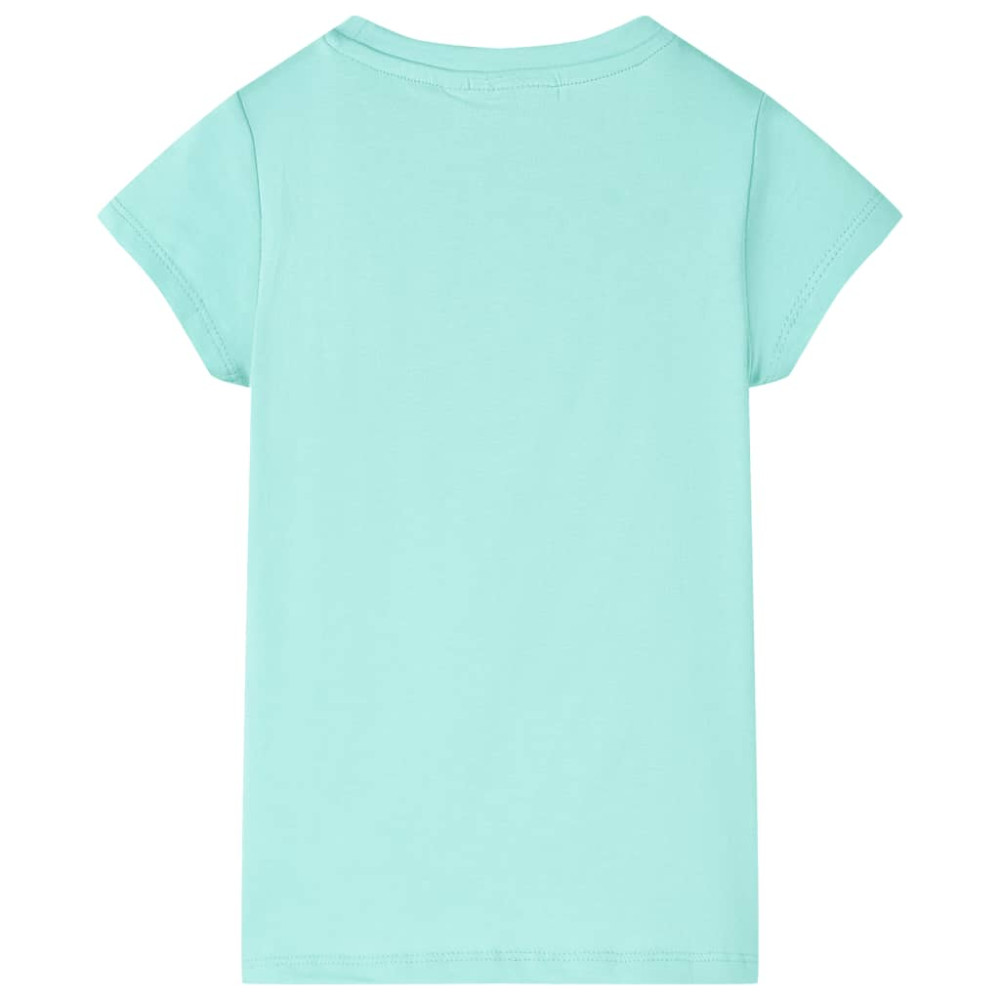 Produktbild för T-shirt för barn ljus mintgrön 128