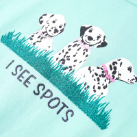 Produktbild för T-shirt för barn ljus mintgrön 128