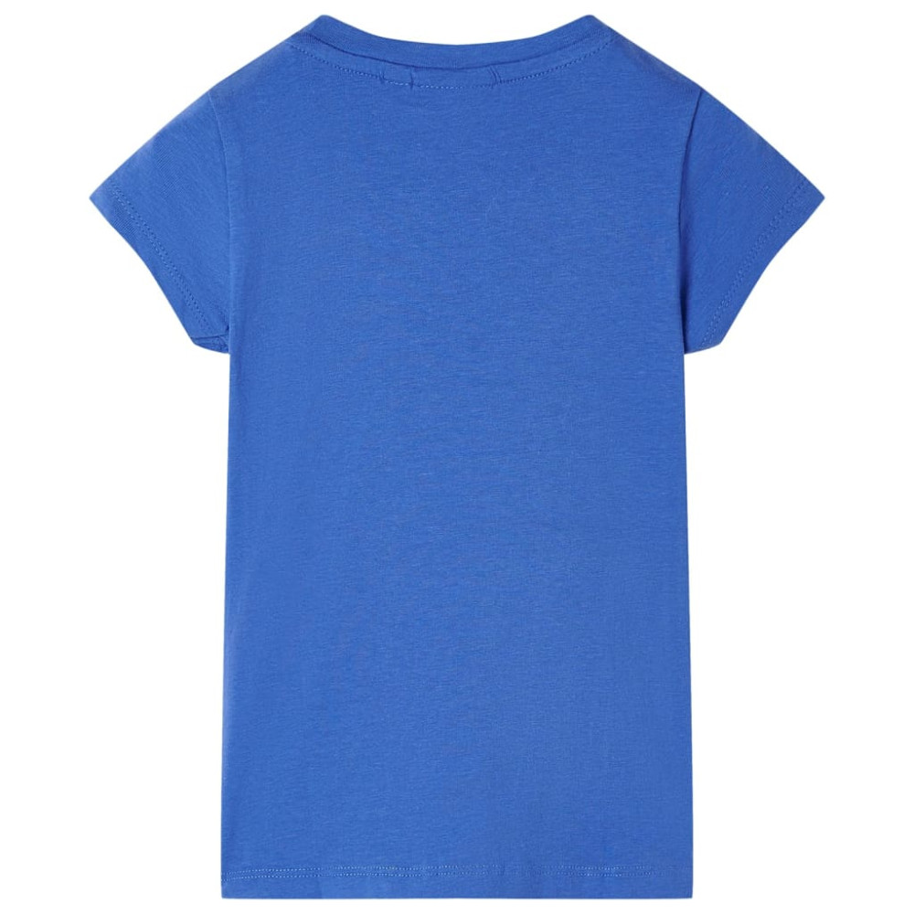 Produktbild för T-shirt för barn koboltblå 128