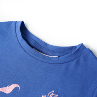 Produktbild för T-shirt för barn koboltblå 128