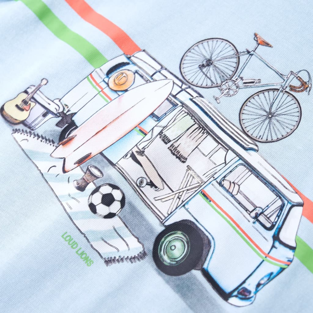 Produktbild för T-shirt för barn ljusblå 104