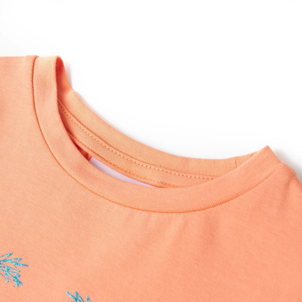 Produktbild för T-shirt för barn persika 128
