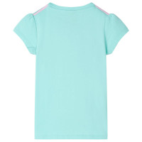 Produktbild för T-shirt för barn ljus mintgrön 92