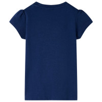 Produktbild för T-shirt för barn marinblå 92