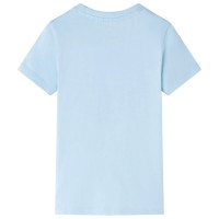 Produktbild för T-shirt för barn ljusblå 128
