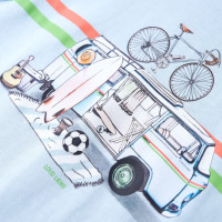 Produktbild för T-shirt för barn ljusblå 128