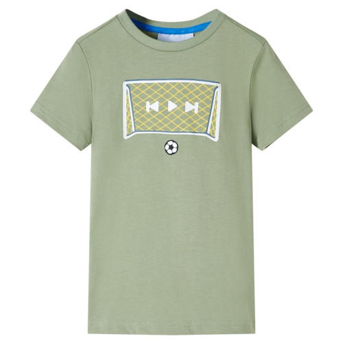vidaXL T-shirt för barn ljus khaki 116