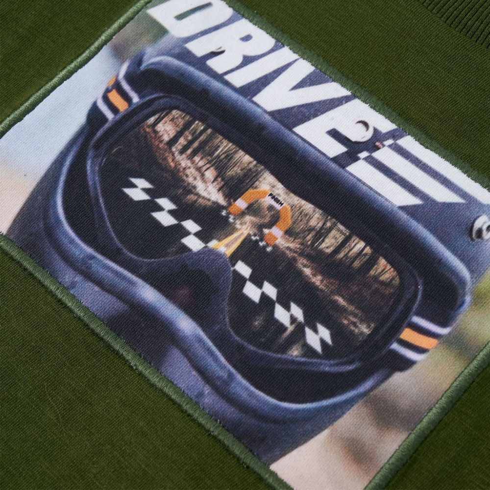 Produktbild för T-shirt med långa ärmar för barn mörk khaki 116