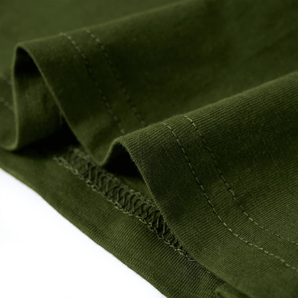 Produktbild för T-shirt med långa ärmar för barn mörk khaki 116
