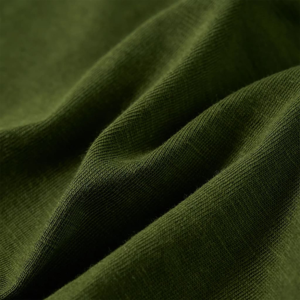 Produktbild för T-shirt med långa ärmar för barn mörk khaki 116