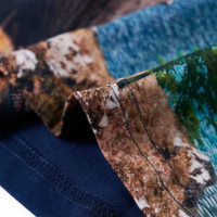 Produktbild för T-shirt med långa ärmar för barn marinblå 128