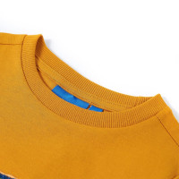 Produktbild för T-shirt med långa ärmar för barn ockra 92