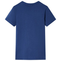 Produktbild för T-shirt för barn mörkblå 116