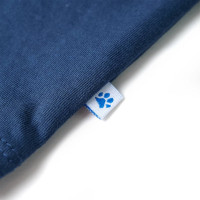 Produktbild för T-shirt för barn mörkblå 116