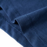 Produktbild för T-shirt för barn mörkblå 116