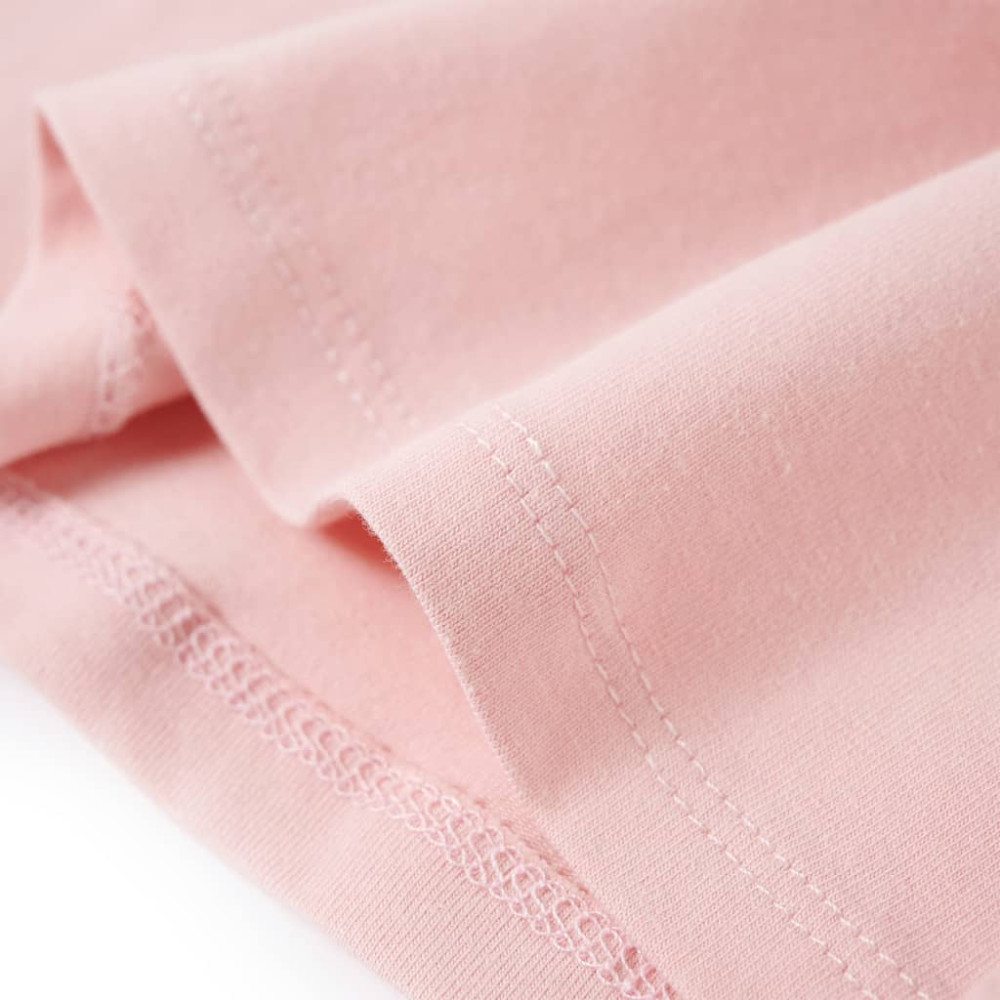 Produktbild för T-shirt med volangärmar för barn ljusrosa 104
