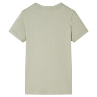 Produktbild för T-shirt för barn ljus khaki 116