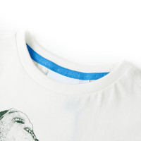 Produktbild för T-shirt för barn ecru 128