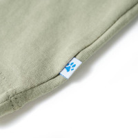 Produktbild för T-shirt för barn ljus khaki 92