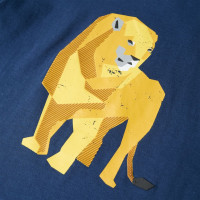 Produktbild för T-shirt för barn mörkblå 128