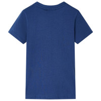 Produktbild för T-shirt för barn mörkblå 104