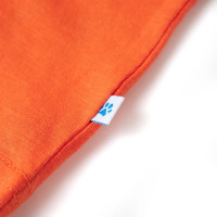 Produktbild för T-shirt för barn mörk orange 140