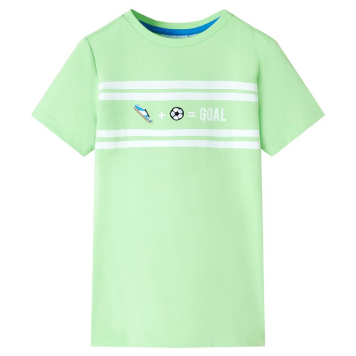 vidaXL T-shirt för barn neongrön 92