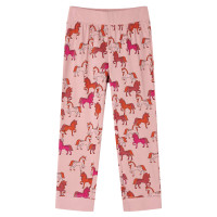 Produktbild för Pyjamas med långa ärmar för barn ljusrosa 92