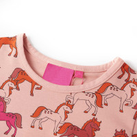 Produktbild för Pyjamas med långa ärmar för barn ljusrosa 92