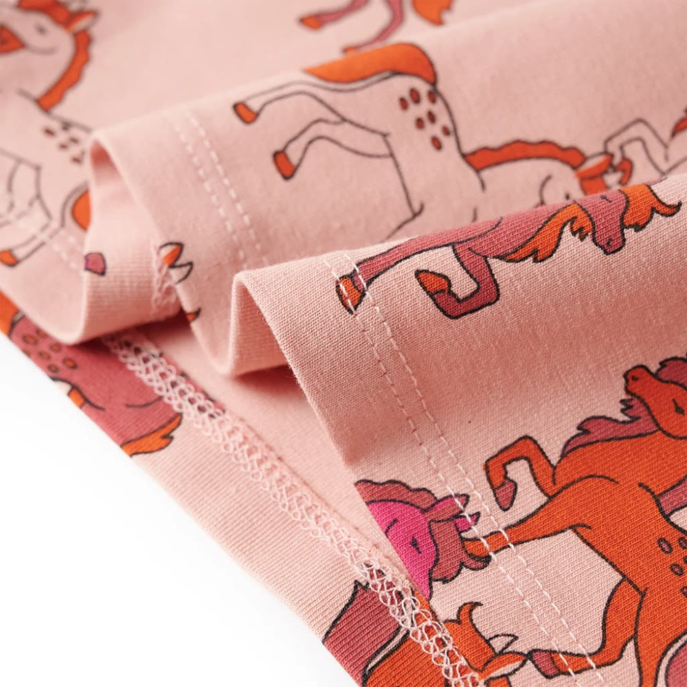 Produktbild för Pyjamas med långa ärmar för barn ljusrosa 92