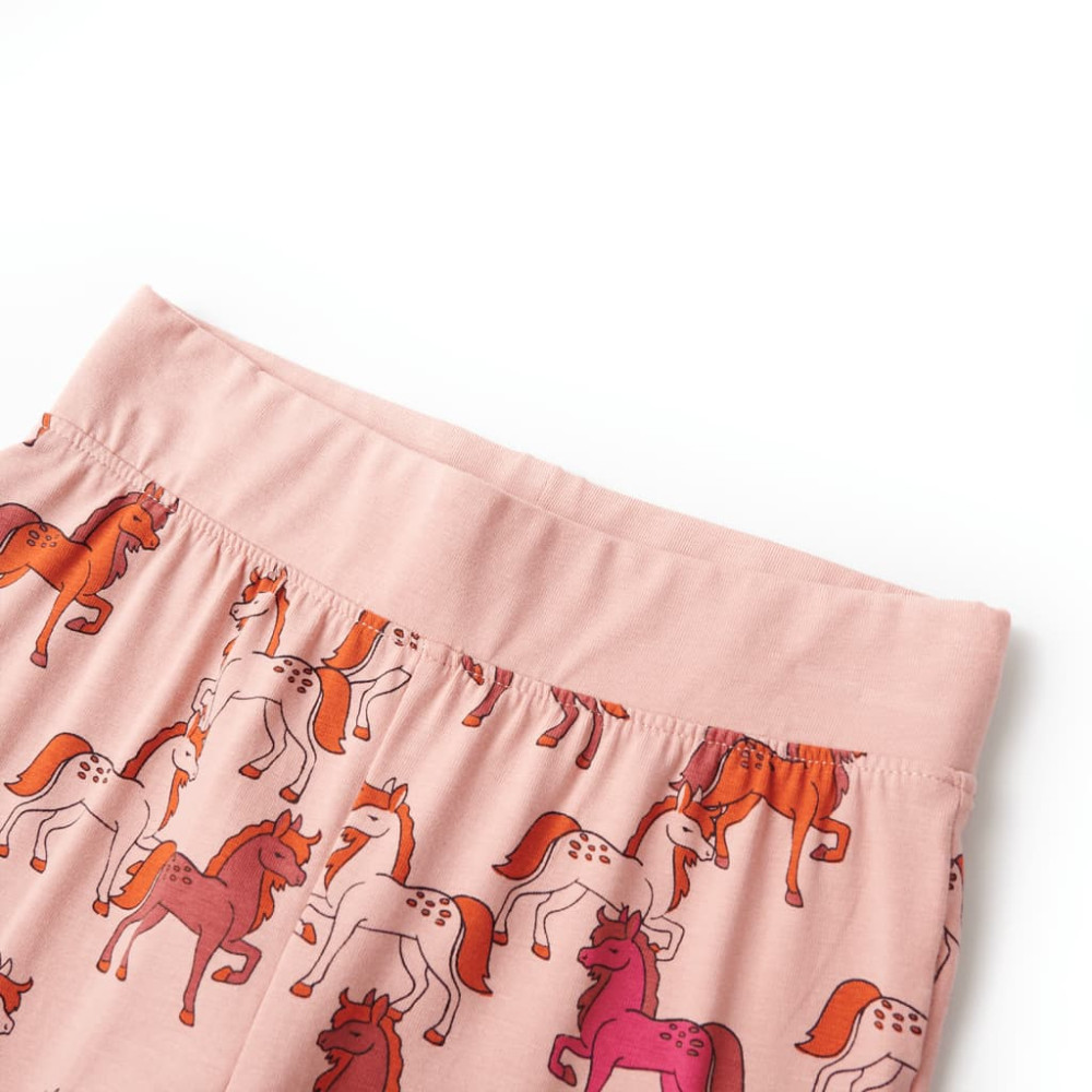 Produktbild för Pyjamas med långa ärmar för barn ljusrosa 92