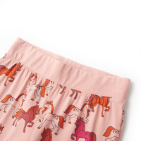 Produktbild för Pyjamas med långa ärmar för barn ljusrosa 92