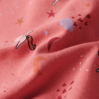 Produktbild för Pyjamas med långa ärmar för barn gammelrosa 92