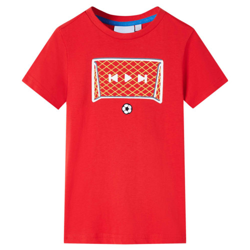 vidaXL T-shirt för barn röd 140