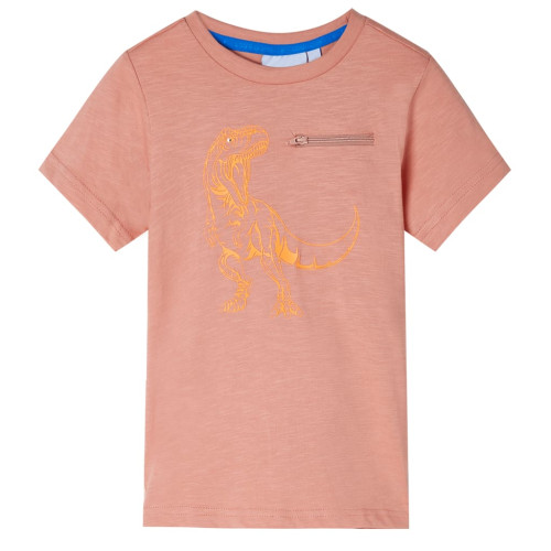 vidaXL T-shirt med långa ärmar för barn ljus orange 128