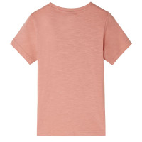 Produktbild för T-shirt med långa ärmar för barn ljus orange 128
