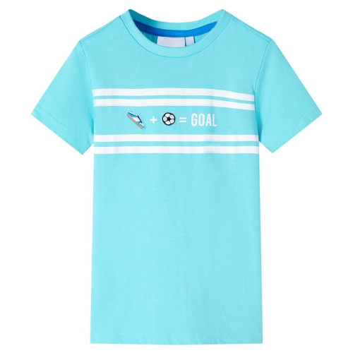 vidaXL T-shirt för barn aqua 116