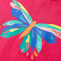 Produktbild för T-shirt för barn stark rosa 92