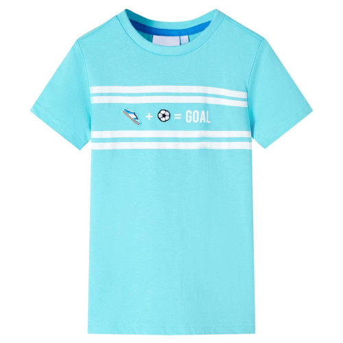 vidaXL T-shirt för barn aqua 92