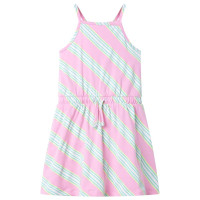 Produktbild för Barnklänning med snöre rosa 116