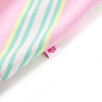 Produktbild för Barnklänning med snöre rosa 116