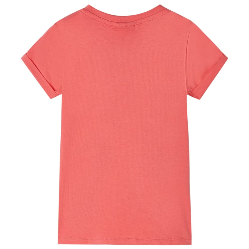 Produktbild för T-shirt för barn korallröd 104