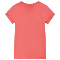 Produktbild för T-shirt för barn korallröd 104