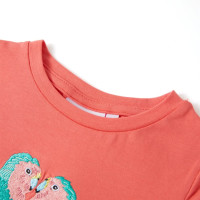 Produktbild för T-shirt för barn korallröd 104