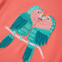 Produktbild för T-shirt för barn korallröd 104