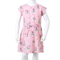 Produktbild för Barnklänning ljusrosa 116