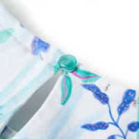 Produktbild för Barnklänning ecru och mintgrön 116